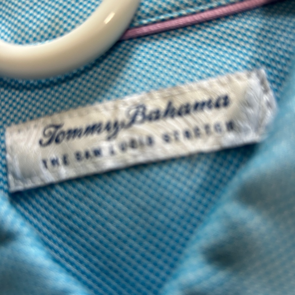 Tommy Bahama Light Blue Casual Button Down Shirt - Picture 6 of 10